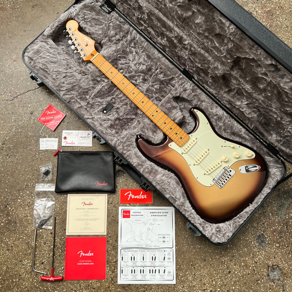 Fender American Ultra Stratocaster Maple Fingerboard 2019 - Mocha Burst - 18