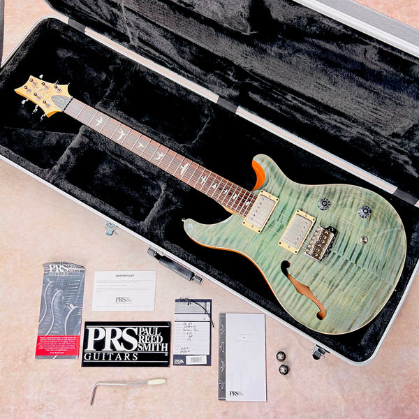 PRS CE 24 Semi-Hollow MannMade Bridge 2019 - Trampas Green - 22