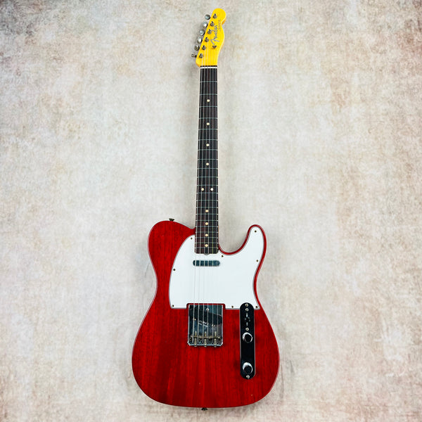 Fender Custom Shop 1963 Mahogany Telecaster Journeyman Relic 2020 - Crimson Transparent - 2