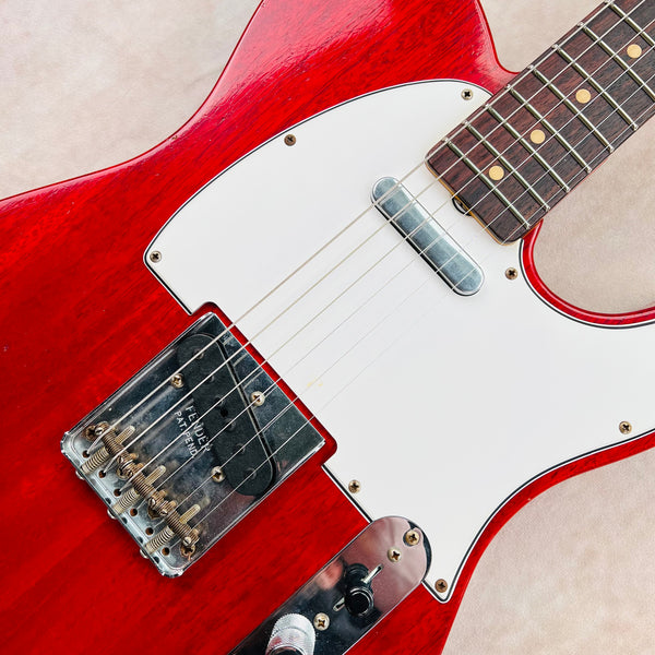 Fender Custom Shop 1963 Mahogany Telecaster Journeyman Relic 2020 - Crimson Transparent - 6