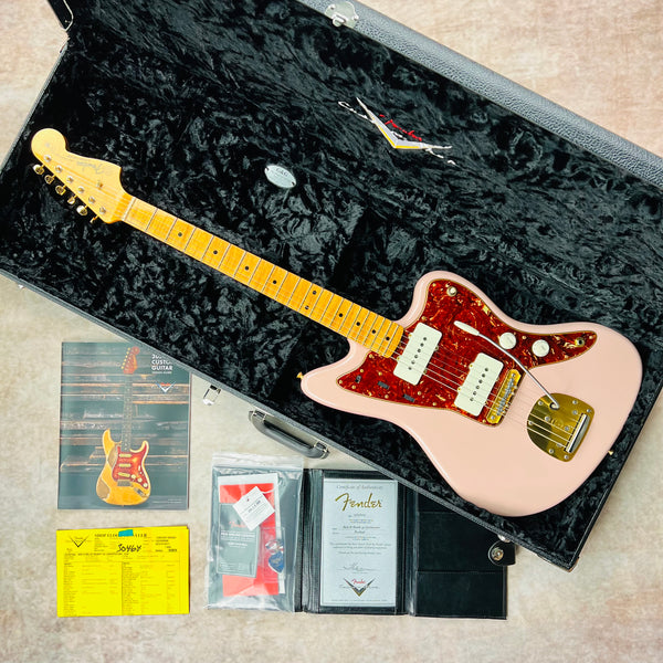 2020 Fender Custom Shop '59 Jazzmaster Wildwood "10" Relic Ready Dealer Select AA Maple Neck Mastery Bridge Shell Pink - 23