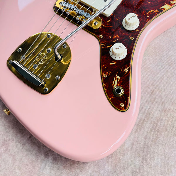 2020 Fender Custom Shop '59 Jazzmaster Wildwood "10" Relic Ready Dealer Select AA Maple Neck Mastery Bridge Shell Pink - 5