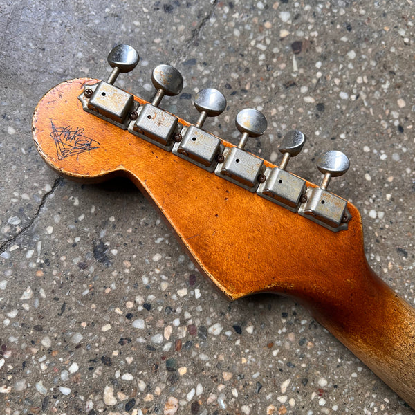 Fender Custom Shop '63 Stratocaster Heavy Relic Masterbuilt by Vincent van Trigt 2021 - Vintage White over 3-Tone Sunburst - 24