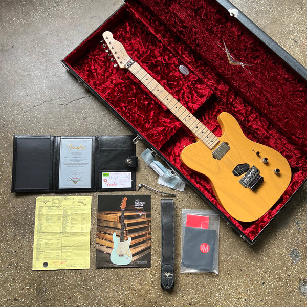 Fender Custom Shop Telecaster HS Floyd Rose Maple Neck NOS 2021 - Butterscotch Blonde - 19