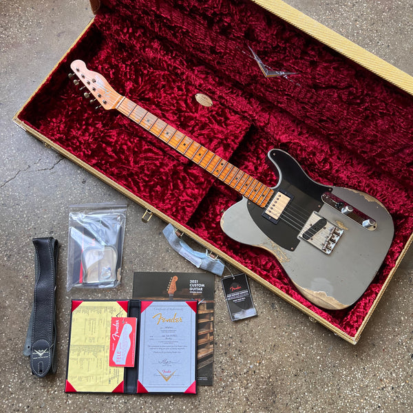 Fender Custom Shop '51 Telecaster HS Heavy Relic 2021 - Faded Pewter - 23
