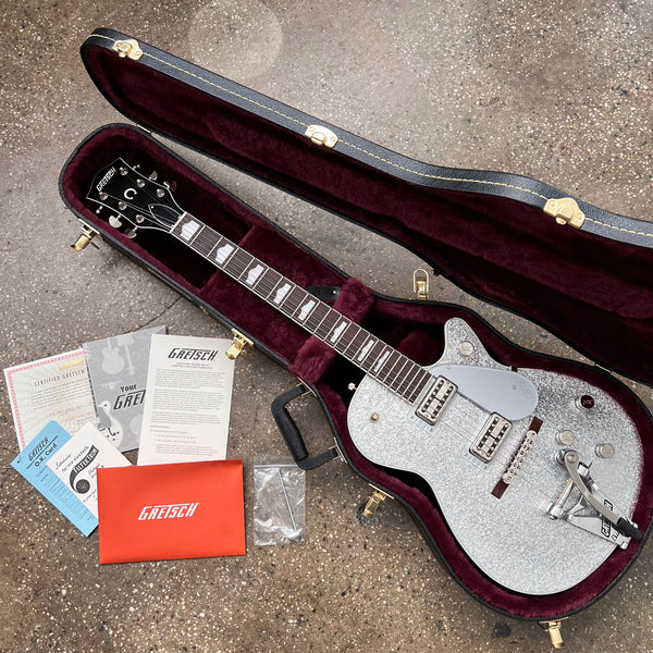 Gretsch G6129T-89 Vintage Select '89 Sparkle Jet with Bigsby 2021 - Silver Sparkle - 20