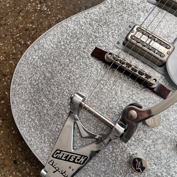 Gretsch G6129T-89 Vintage Select '89 Sparkle Jet with Bigsby 2021 - Silver Sparkle - 4