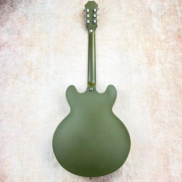Epiphone Casino Worn Hollowbody with Case 2022 - Worn Olive Drab - 12