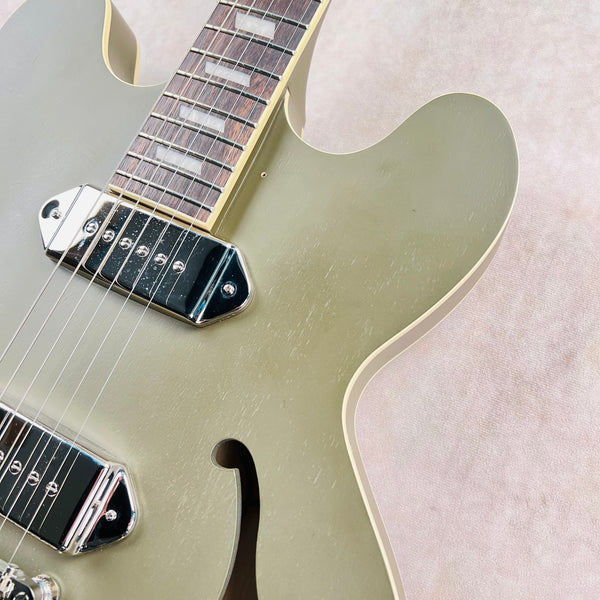 Epiphone Casino Worn Hollowbody with Case 2022 - Worn Olive Drab - 6