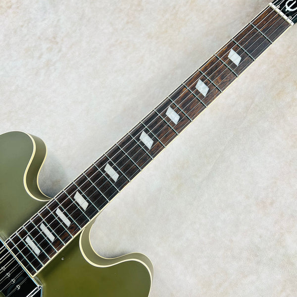 Epiphone Casino Worn Hollowbody with Case 2022 - Worn Olive Drab - 9