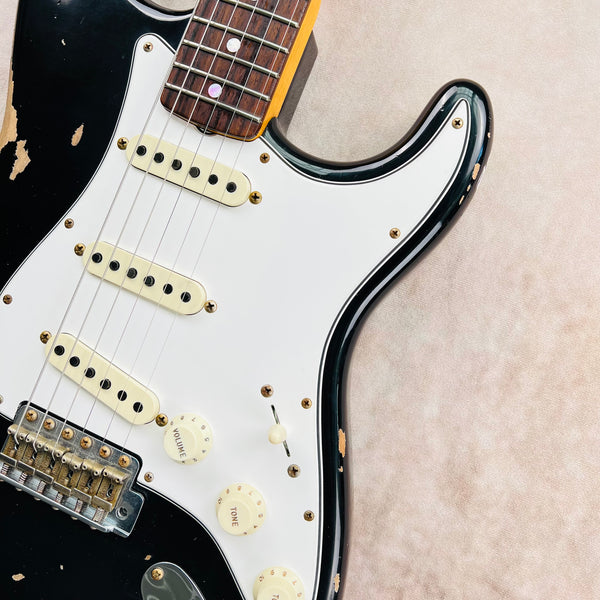 Fender Custom Shop 1967 Stratocaster Heavy Relic 2022 - Aged Black - 6