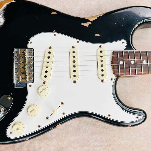 Fender Custom Shop 1967 Stratocaster Heavy Relic 2022 - Aged Black - 7