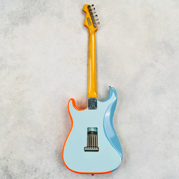 Fender George Harrison Rocky Stratocaster Rosewood Fingerboard 2022 - Hand Painted Rocky Artwork Over Sonic Blue - 11