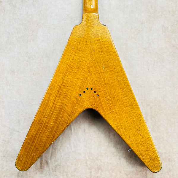 Custom Built Gibson '58 Korina Flying V Replica Heavy Aged 2023 - Antique Natural - 12