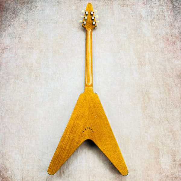 Custom Built Gibson '58 Korina Flying V Replica Heavy Aged 2023 - Antique Natural - 13