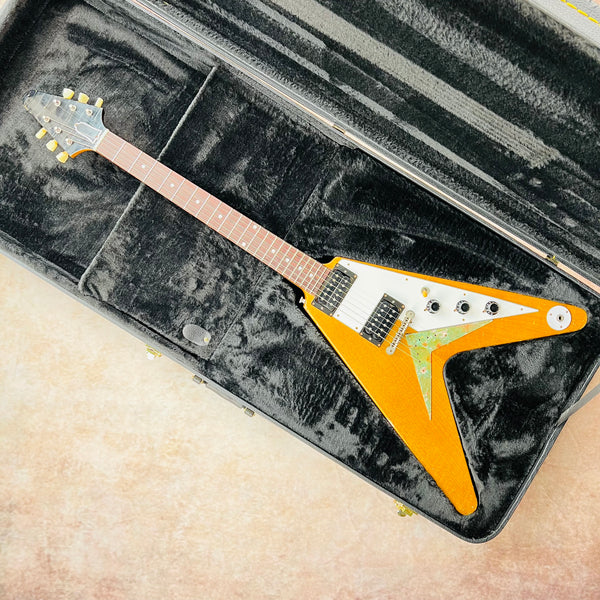 Custom Built Gibson '58 Korina Flying V Replica Heavy Aged 2023 - Antique Natural - 17
