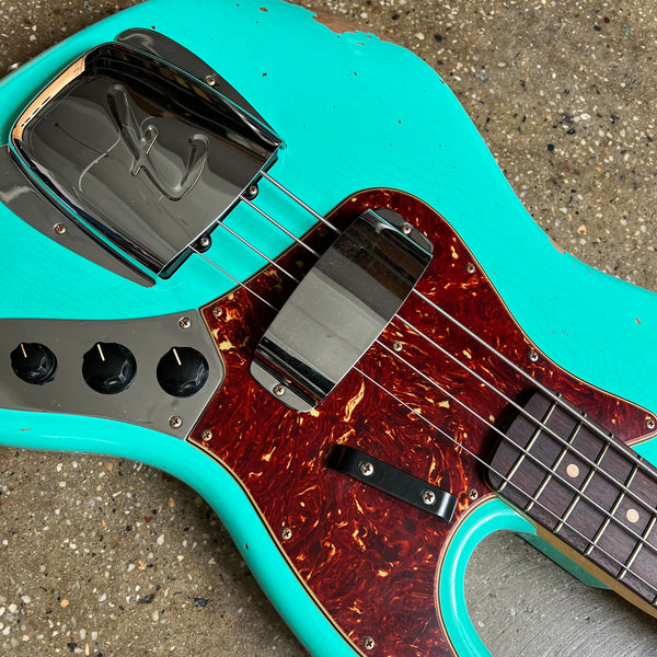Fender Custom Shop 1964 Jazz Bass Relic 2023 - Sea Foam Green - 7