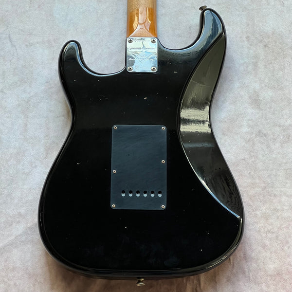 Fender Custom Shop Roasted Dual Mag II Stratocaster Relic Limited Edition 2023 - Aged Black with Matching Headstock - 12