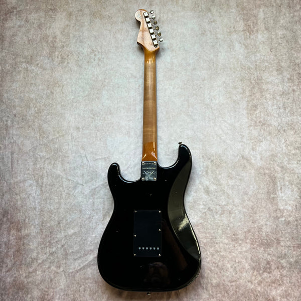 Fender Custom Shop Roasted Dual Mag II Stratocaster Relic Limited Edition 2023 - Aged Black with Matching Headstock - 13