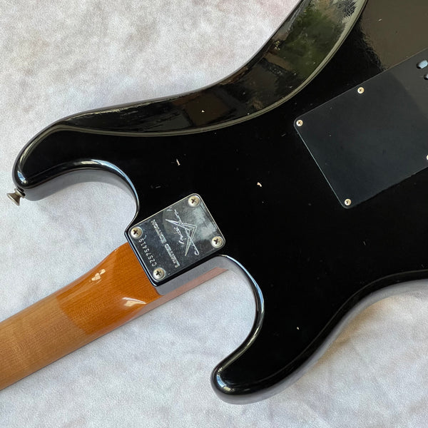 Fender Custom Shop Roasted Dual Mag II Stratocaster Relic Limited Edition 2023 - Aged Black with Matching Headstock - 16