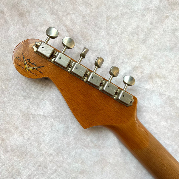 Fender Custom Shop Roasted Dual Mag II Stratocaster Relic Limited Edition 2023 - Aged Black with Matching Headstock - 18