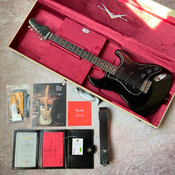Fender Custom Shop Roasted Dual Mag II Stratocaster Relic Limited Edition 2023 - Aged Black with Matching Headstock - 20