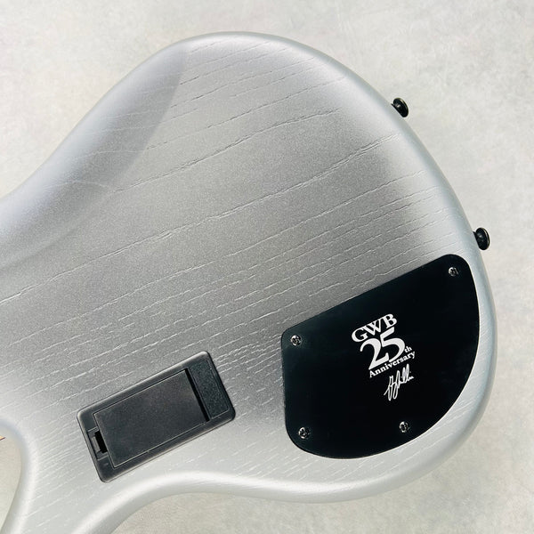 Ibanez GWB25TH Gary Willis 25th Anniversary Signature 5-String Fretless 2024 - Silver Wave Burst Flat - 14