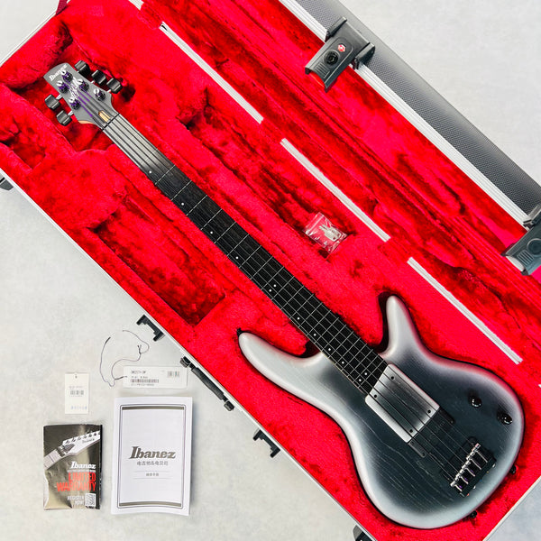 Ibanez GWB25TH Gary Willis 25th Anniversary Signature 5-String Fretless 2024 - Silver Wave Burst Flat - 19