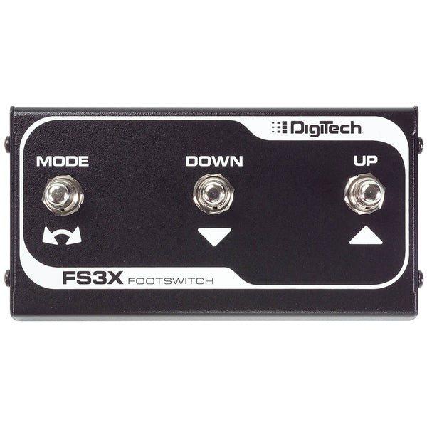 DigiTech FS3X 3-Button Footswitch Guitar Effects Pedal - Black - 1