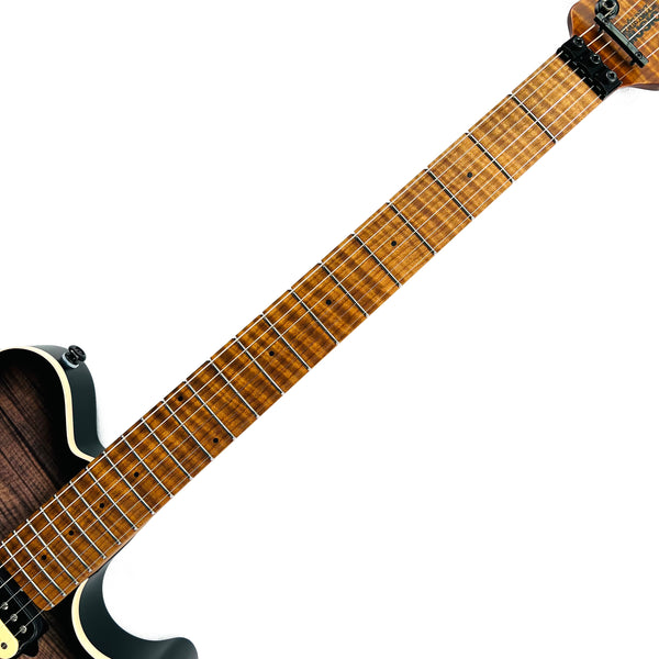 Ernie Ball Music Man Axis Flame Top Charcoal Cloud 300-JF-R1-00-MB-BM - 11