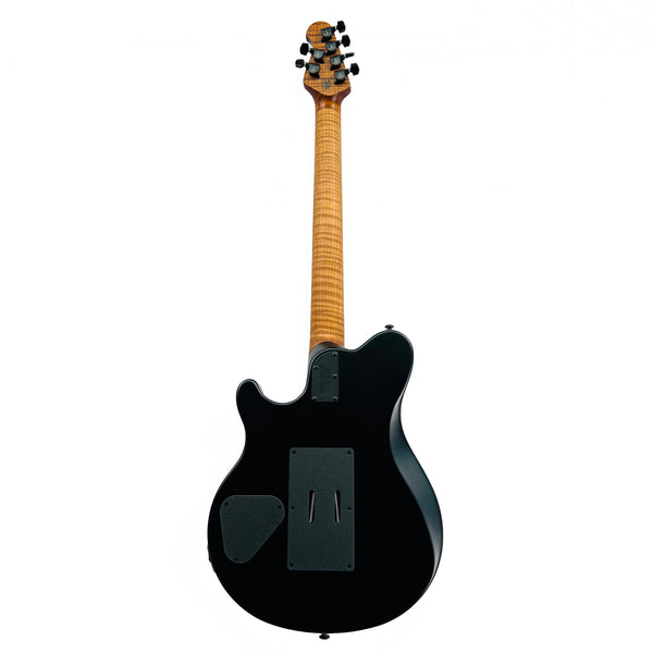 Ernie Ball Music Man Axis Flame Top Charcoal Cloud 300-JF-R1-00-MB-BM - 14