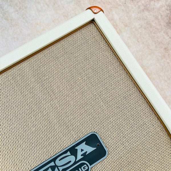 Mesa Boogie 2x12 Vertical Slant Rectifier Cabinet - Cream Tolex - 3