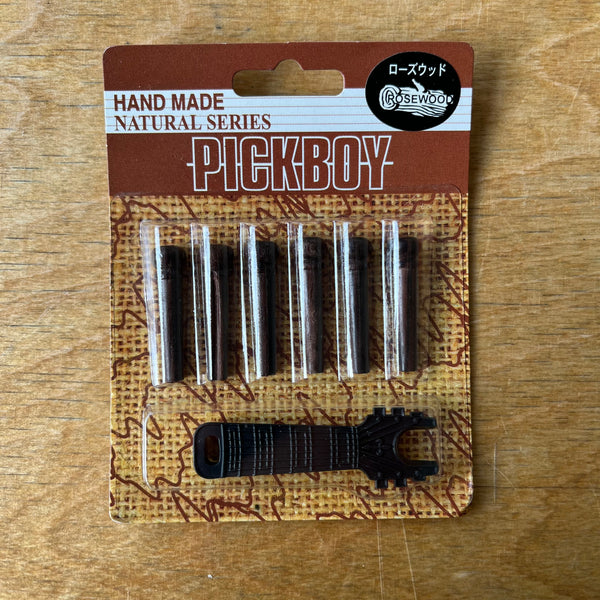 Pickboy Rosewood Bridge Pins with Puller