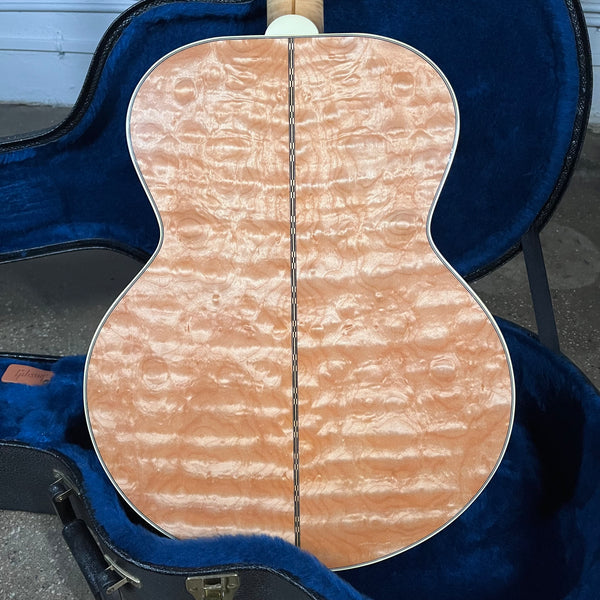 Gibson Custom Shop J-200M 75th Anniversary Quilt Maple 2012 - Natural - 1