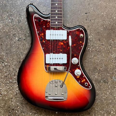 1965 Fender Jazzmaster Bound Neck with Dot Inlays Specs - 3 Tone Sunburst