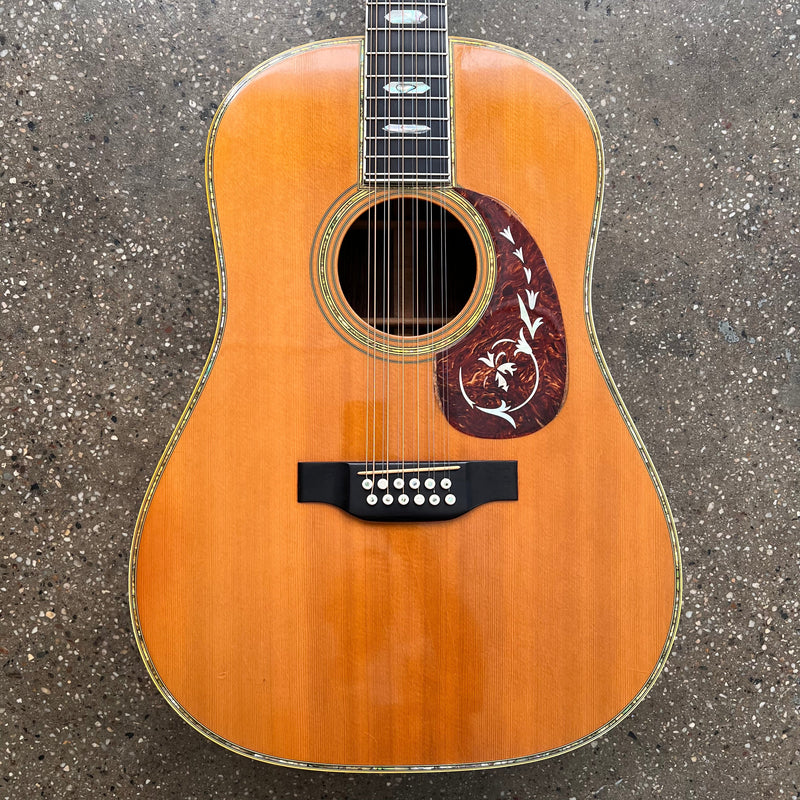 Martin D12-45 Custom Dreadnought Vintage Acoustic 12-String Guitar 1976 - Natural - 1