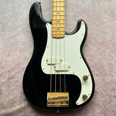 1983 Fender Precision Bass Elite I Maple Fretboard Gold Hardware Black Specs