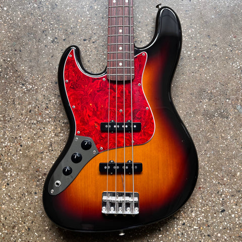 1994 Fender JB-62L Jazz Bass Specs - 3-Tone Sunburst