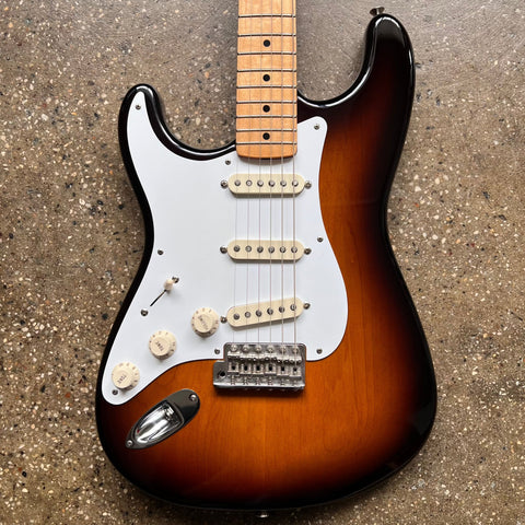 2002 Fender 57 Stratocaster Left Handed Specs - Two Tone Sunburst