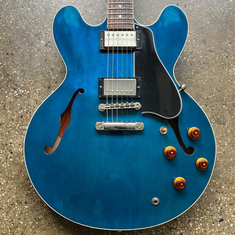 2002 Gibson Custom Shop 59 ES-335 Reissue Specs - Beale Street Blue