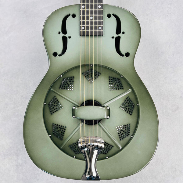 2011 National NRP 14-Fret Round Neck Specs - Green Burst