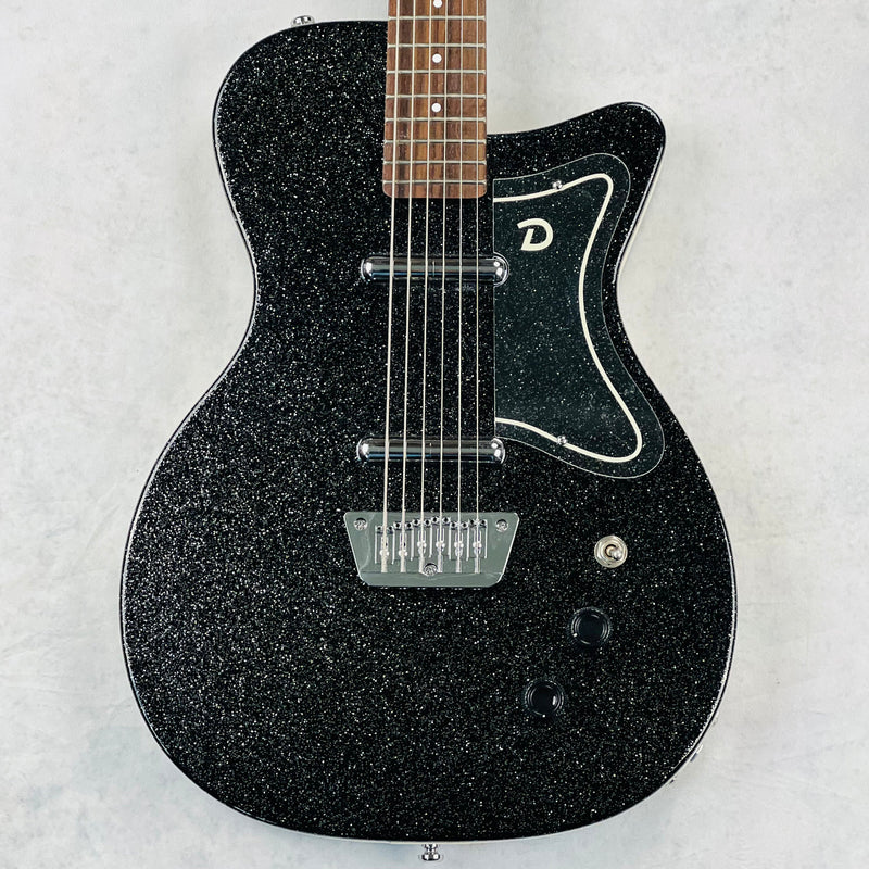Danelectro '56 Baritone with Hardshell Case 2014 - Black Metalflake