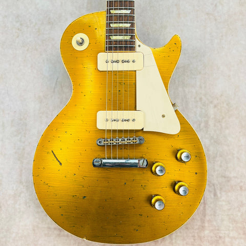 2018 Gibson Custom Shop 50th Anniversary 1966 Les Paul Heavy Aged Specs - Goldtop