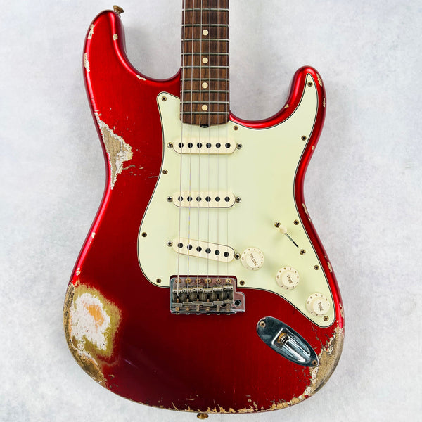 2021 Fender Custom Shop Custom Shop 1960 Stratocaster Heavy Relic Specs - Candy Apple Red