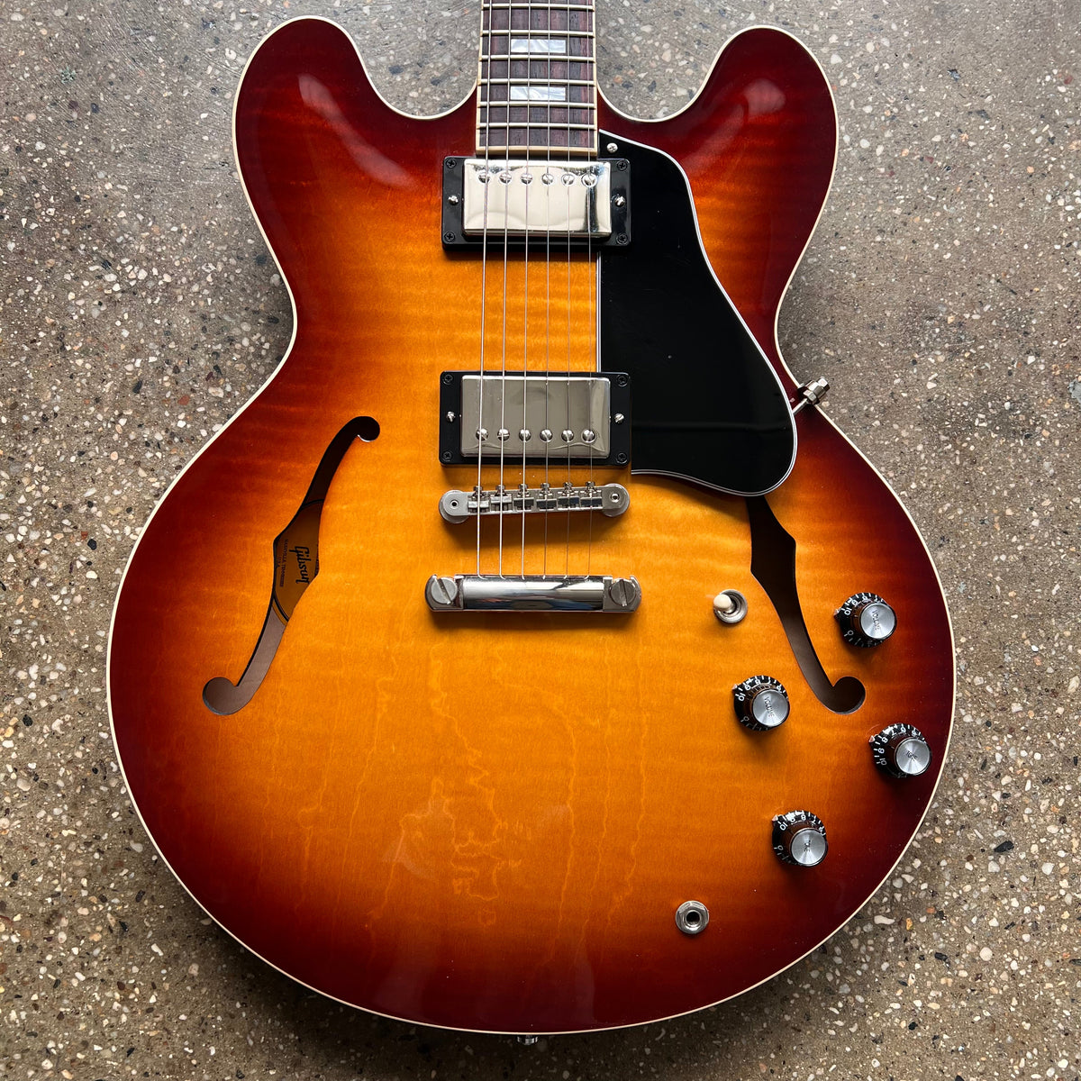 2021 Gibson ES-335 Figured Specs - Iced Tea | Tone Wolf
