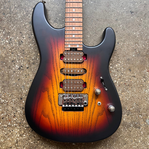 2021 Charvel Guthrie Govan Signature MJ San Dimas SD24 CM Three-Tone Sunburst Specs