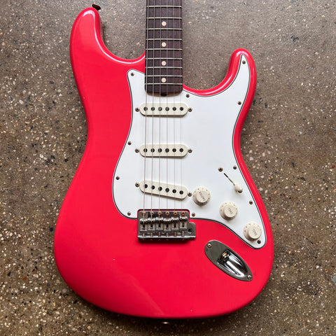 2022 Fender Custom Shop 1963 Stratocaster Korina Journeyman Relic Specs - Fiesta Red