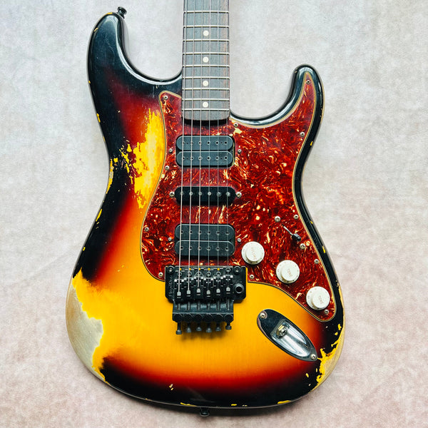 2022 Fender Custom Shop 1960 Stratocaster HSH Floyd Rose Heavy Relic Specs - 3-Tone Sunburst