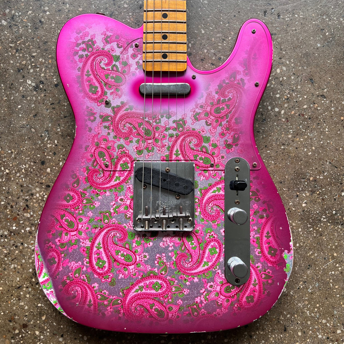 2022 Fender Custom Shop LTD 68 Pink Paisley Tele Relic Specs - Pink Pa ...