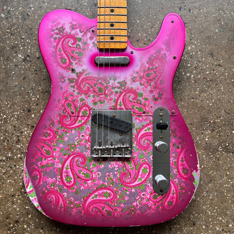 2022 Fender Custom Shop LTD 68 Pink Paisley Tele Relic Specs - Pink Paisley